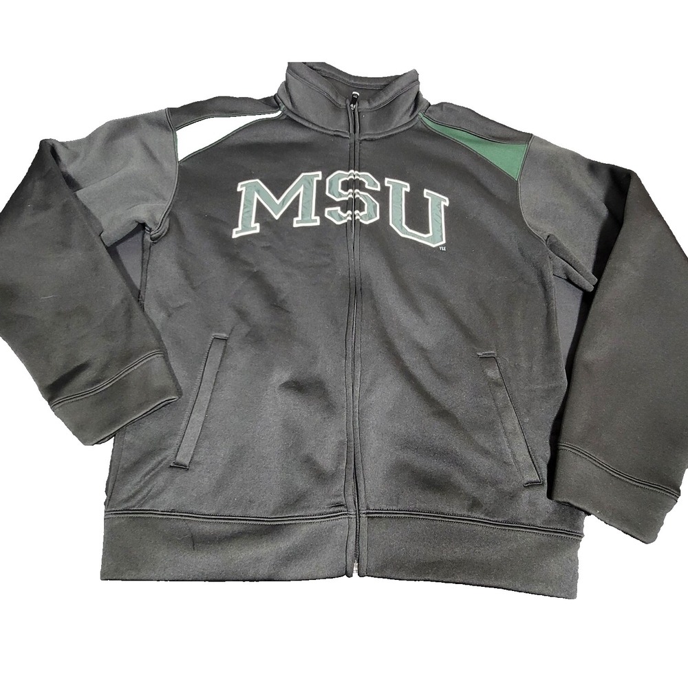 Michigan State University Fleece Track Jacket Size‎ Small B23
